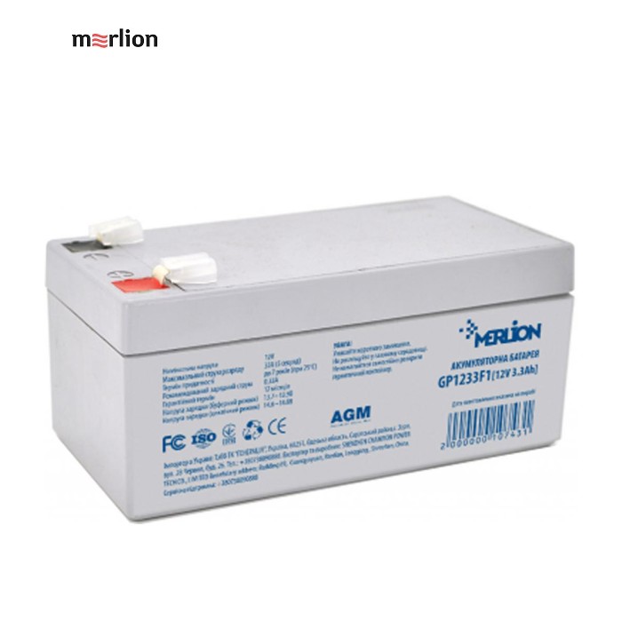 Батарея к ИБП Merlion 12V - 3.3Ah (GP1233F1)