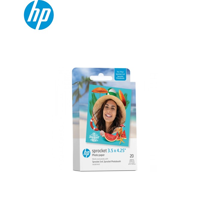 Фотобумага HP Zink 3.5x4.25" Sprocket, glossy, self-adhesive, 20sh (HPIZ3X420)