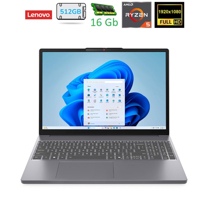 Ноутбук Lenovo IdeaPad Slim 3 15ARP10 (83K700GLRA) Luna Grey