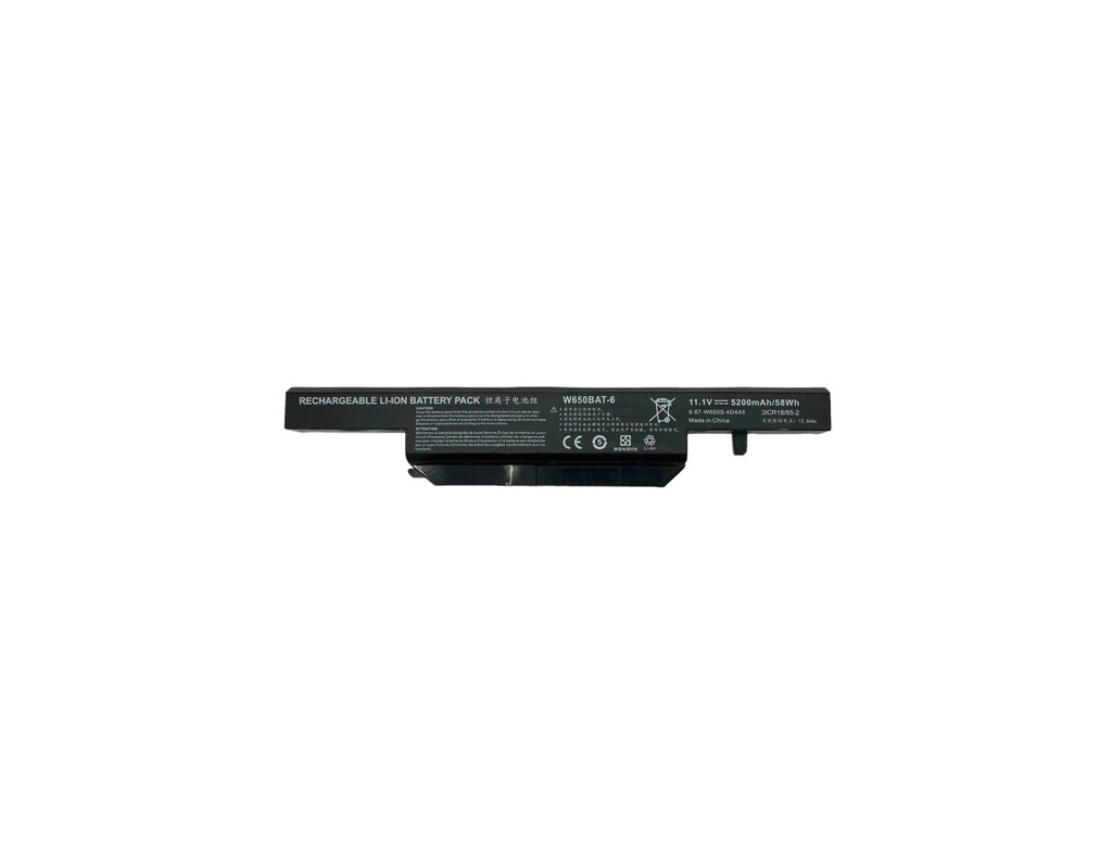 Акумулятор до ноутбука Clevo W650BAT-6, 5600mAh (62.16Wh), 6cell, 11.1V, Li-ion (A71102)