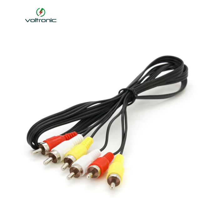 Кабель аудио 3RCA папа / 3RCA папа, 1m