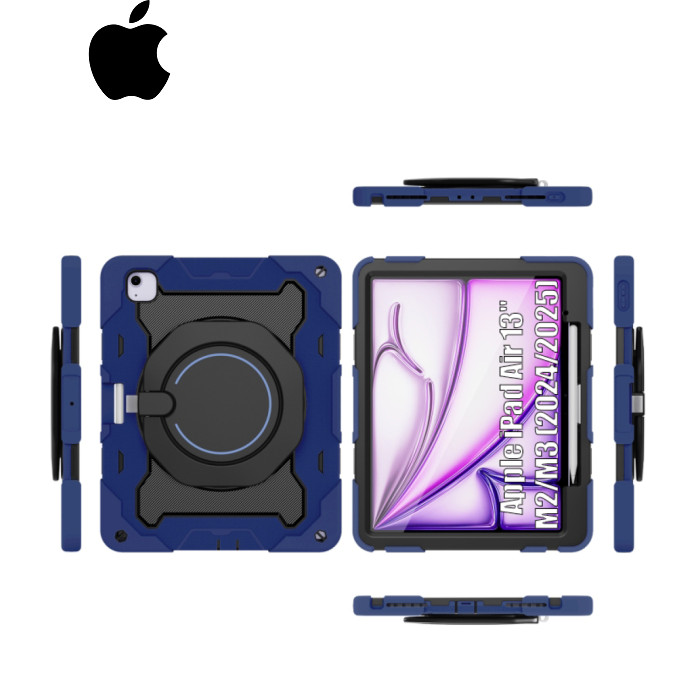 Чохол до планшета BeCover Armor Stand Apple iPad Air 13" M2/M3 (2024/2025) Blue (711927)