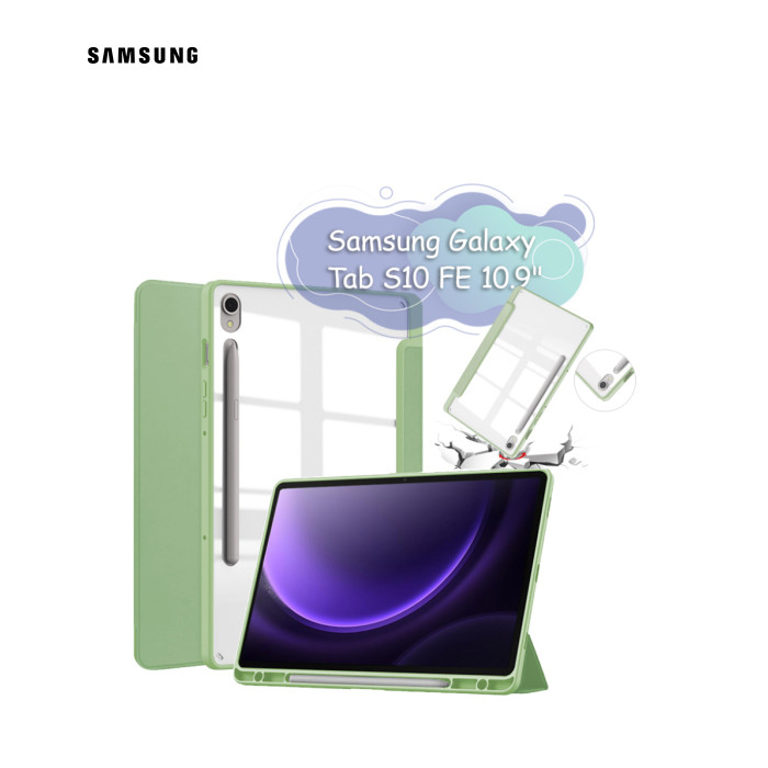 Чехол для планшета BeCover Soft Edge Samsung Galaxy Tab S10 FE (SM-X520/SM-X526) 10.9" Green (713303)