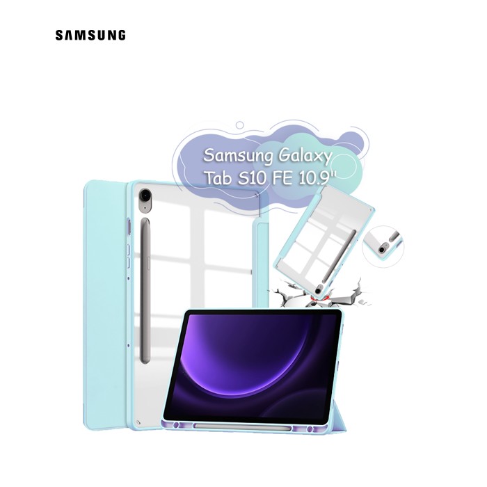 Чехол для планшета BeCover Soft Edge Samsung Galaxy Tab S10 FE (SM-X520/SM-X526) 10.9" Light Blue (713304)