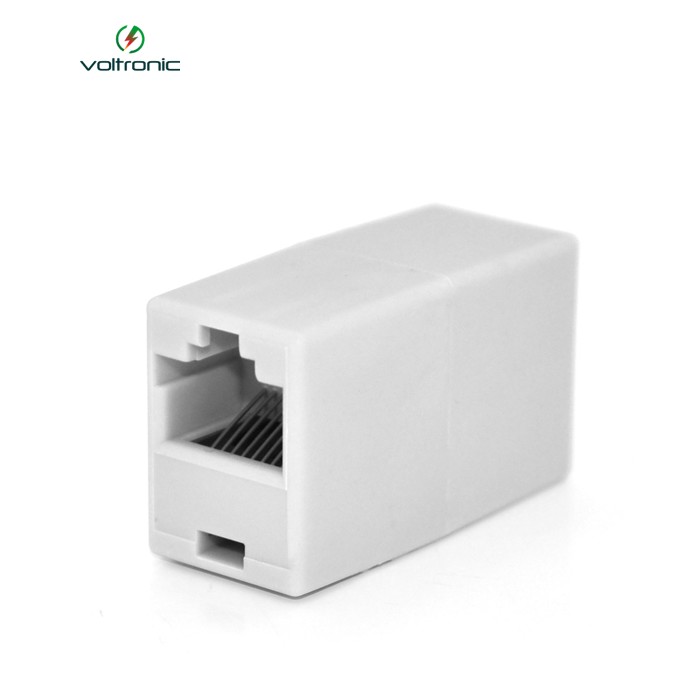 З'єднувач RJ45 8P8C мама / мама RJ45 для з'єднання кабелю, білий, Q100