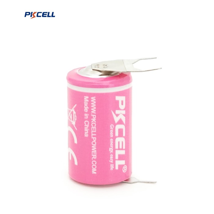 Батарейка Lithium Manganese PKCELL CR14250 650mAh 3.0V, 1 / 2AA. Li / MnO2, 27*14,5мм, контакт 0,7мм(10,15мм),