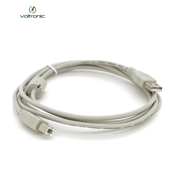 Кабель для принтера USB 2.0 AM/BM 1.8m ferrite white Voltronic (YT-AM/BM-1.8W)