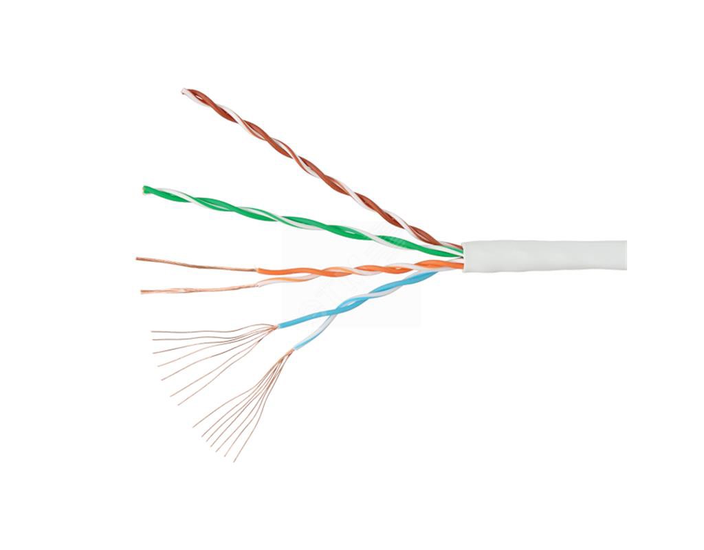 Кабель вита пара OK-Net КГПВ-ВП (100) UTP, CAT5e, 4*2*0,48, бухта 305м (49284)