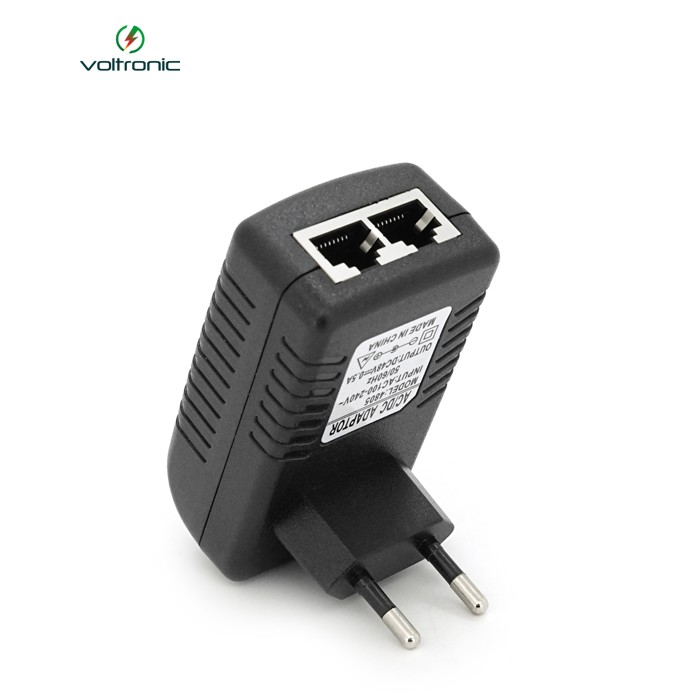 POE інжектор 48V 0,5A (24Вт) з портами Ethernet 10 / 100Мбіт / с