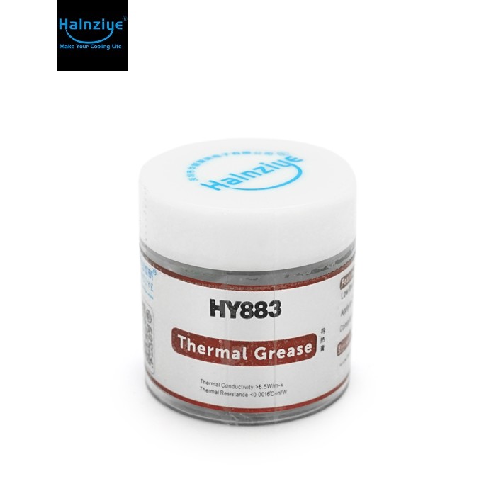 Термопаста Halnziye HY-883 10g, банку, Grey, >6,5W/m-K, <0.004°C-in?/W, -50°?340°, Blister Q40