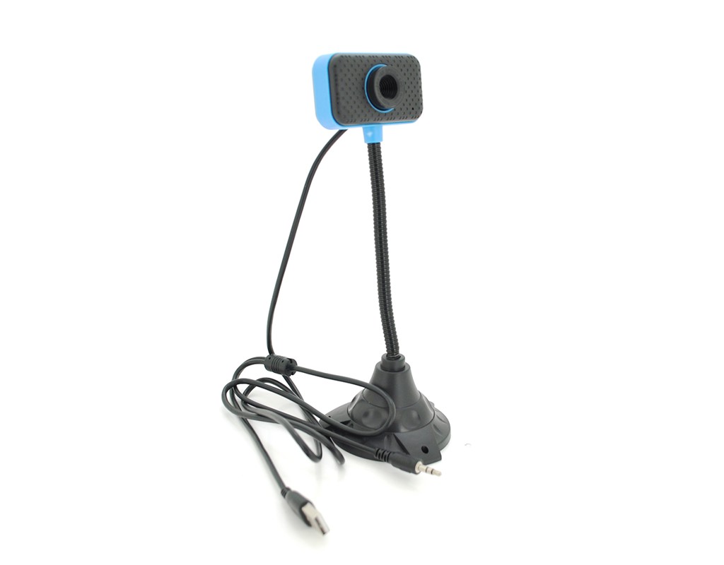 Вебкамера з гарнітурою MGLE, 1.3Mpx, пласт. корпус, Black, OEM