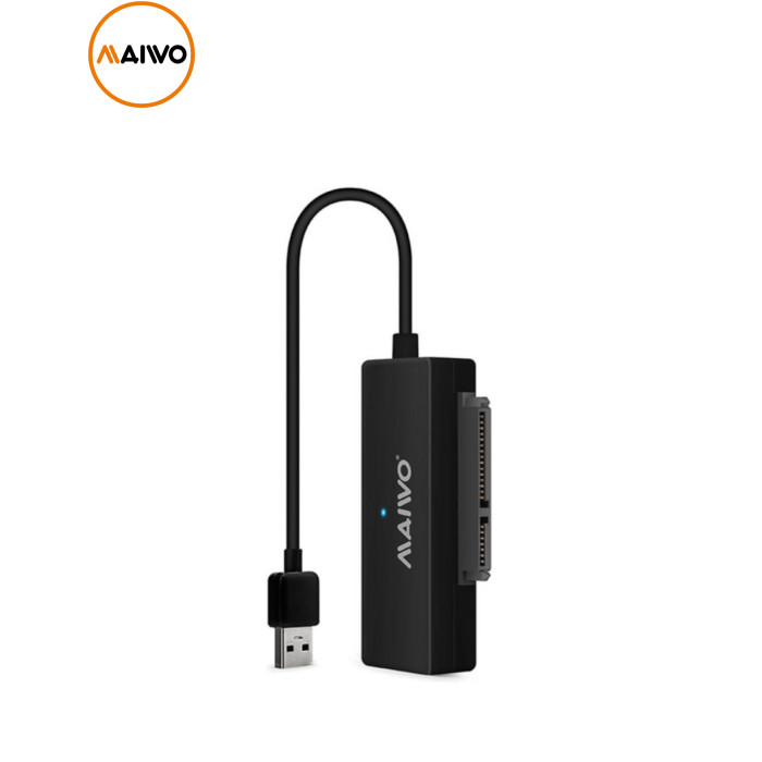 Адаптер Maiwo USB 3.0 to HDD SATA 2,5"/3,5"/5,25"/SSD, PA 2V/2A black (K10435A)