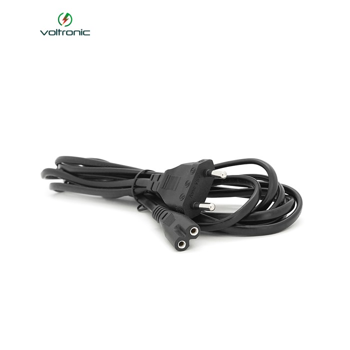 Кабель живлення 3.0m, 0.5mm, PC-184 / 2 CEE7 / 16-C7 2 pin (для побутової техніки), Black, OEM Q325