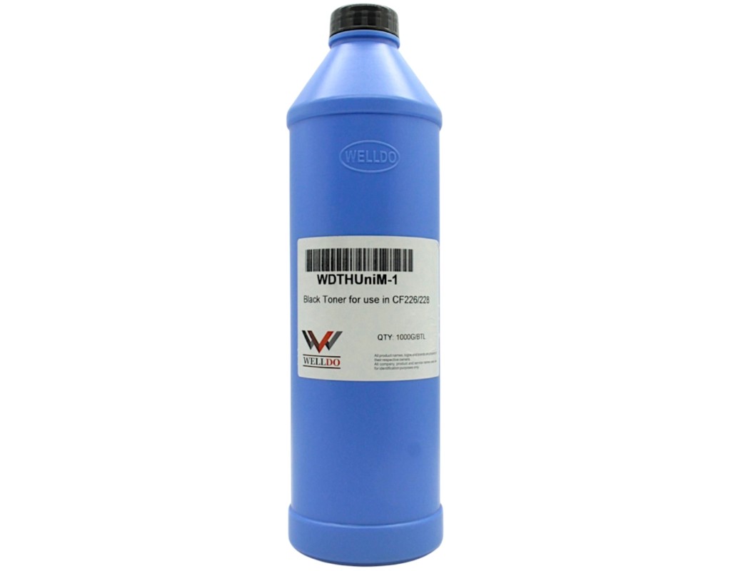 Тонер HP LJ Pro M402/M501/506/4250/Canon 052/052H universal, 1kg, +лійка Welldo (WDTHUniM-1)