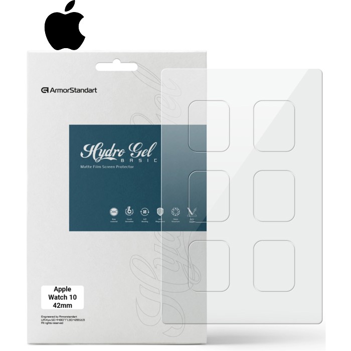 Пленка защитная Armorstandart Matte hydrogel Apple Watch 10 42mm 6 pcs (ARM91989)