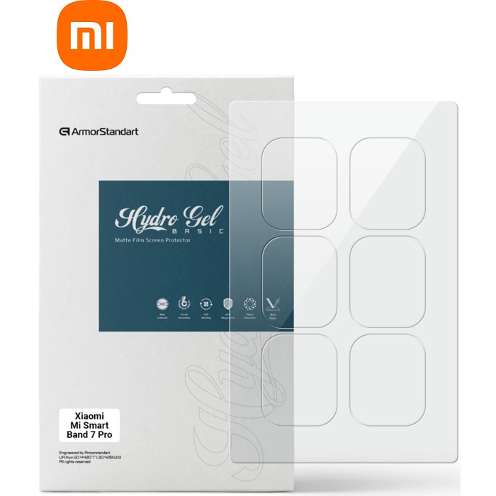 Плівка захисна Armorstandart Matte hydrogel Xiaomi Mi Smart Band 7 Pro 6 pcs (ARM92121)