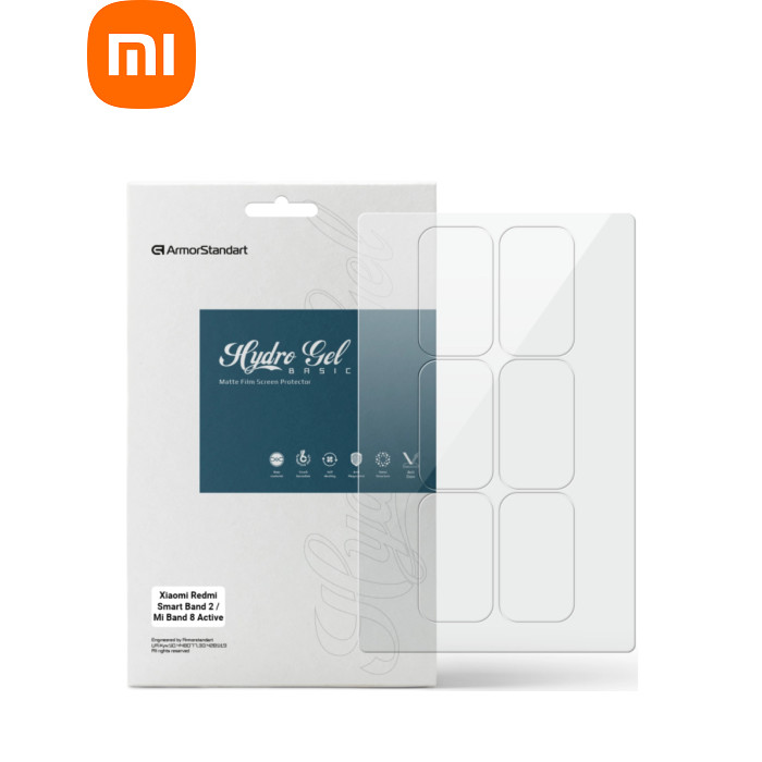 Пленка защитная Armorstandart Matte hydrogel Xiaomi Redmi Smart Band 2 / Mi Smart Band 8 Active 6 pcs (ARM92122)