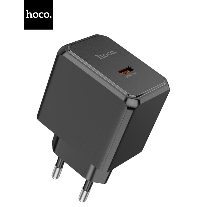 СЗУ 110-240V HOCO CS13A 1xUSB-C, PD20W, Black, Blister
