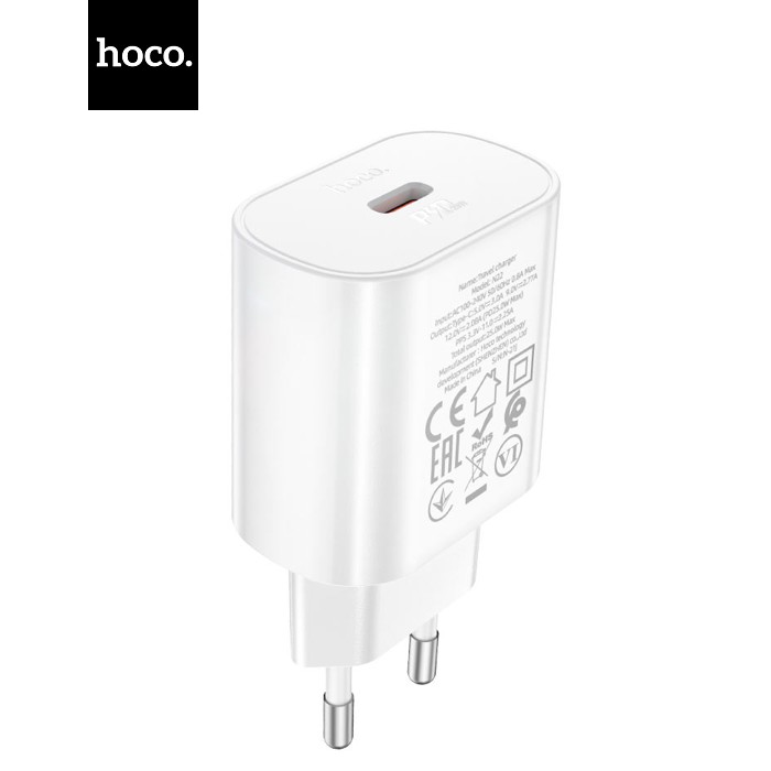 СЗУ HOCO N22, 1xUSB-C, PD25W, White, Box