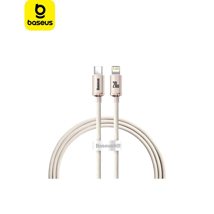 Дата кабель USB-C to Lightning 1.2m 20W pink Baseus (CAJY001304)