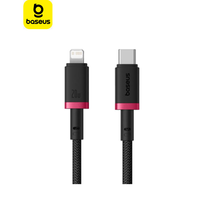 Дата кабель USB-C to Lightning 2.0m 20W red+black Baseus (P10377800U01-03)