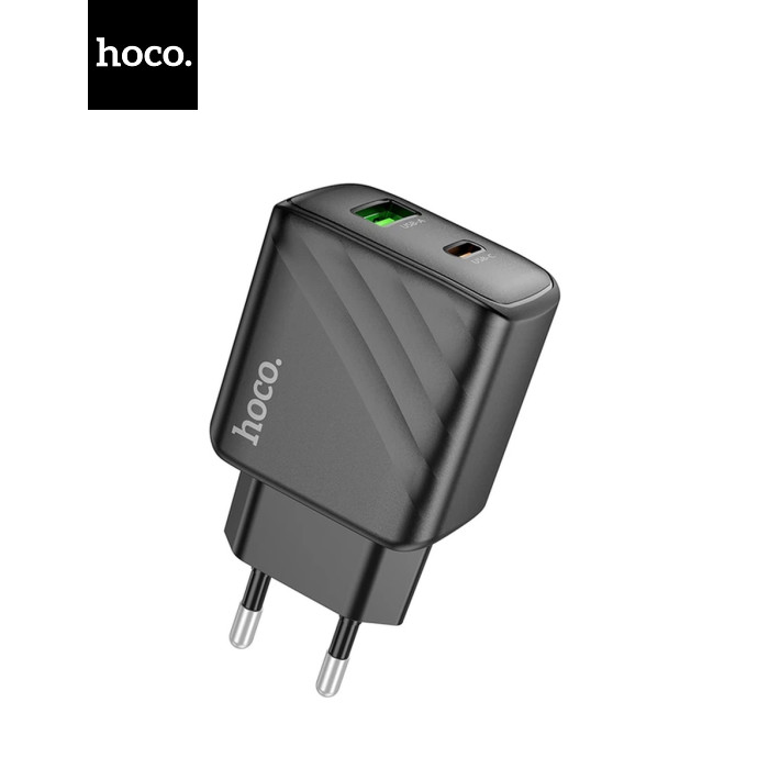 Зарядное устройство HOCO CS23A 1xUSB-C PD30W + 1xUSB QC3.0 black (6942007609944)