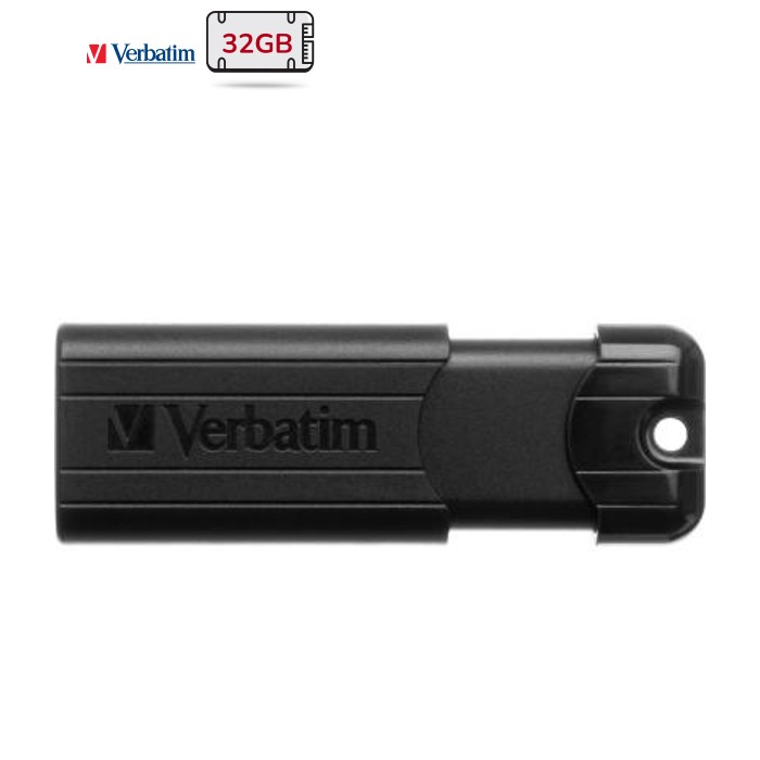 USB флеш накопитель Verbatim 32GB PinStripe Black USB 3.0 (49317)
