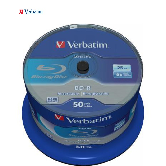 Диск BD Verbatim 25Gb 6x Cacke 50шт Datalife (43838)