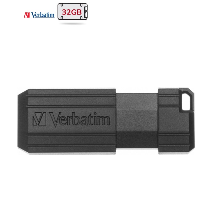 USB флеш накопитель 32Gb Store'n'Go PinStripe black Verbatim (49064)