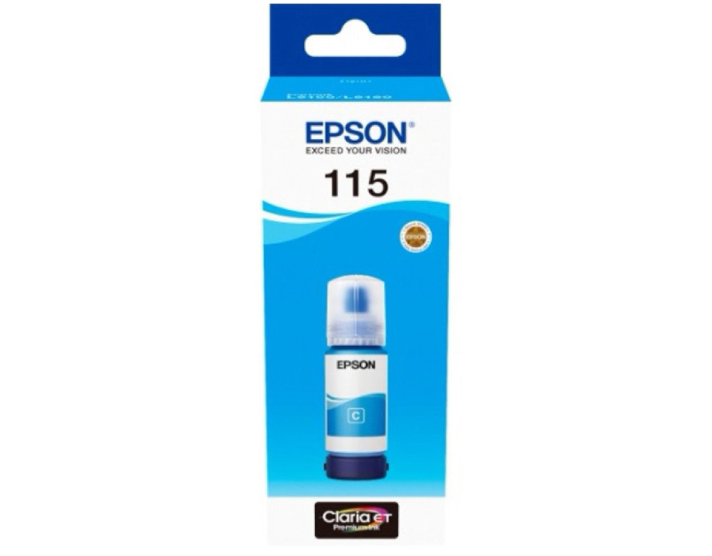 Контейнер с чернилами Epson 115 EcoTank Cyan (C13T07D24A)
