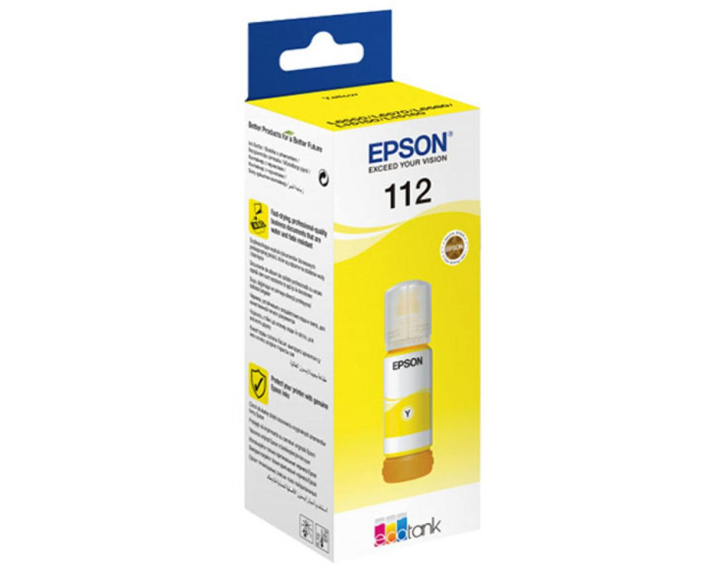Контейнер с чернилами Epson 112 EcoTank Pigment Yellow ink (C13T06C44A)