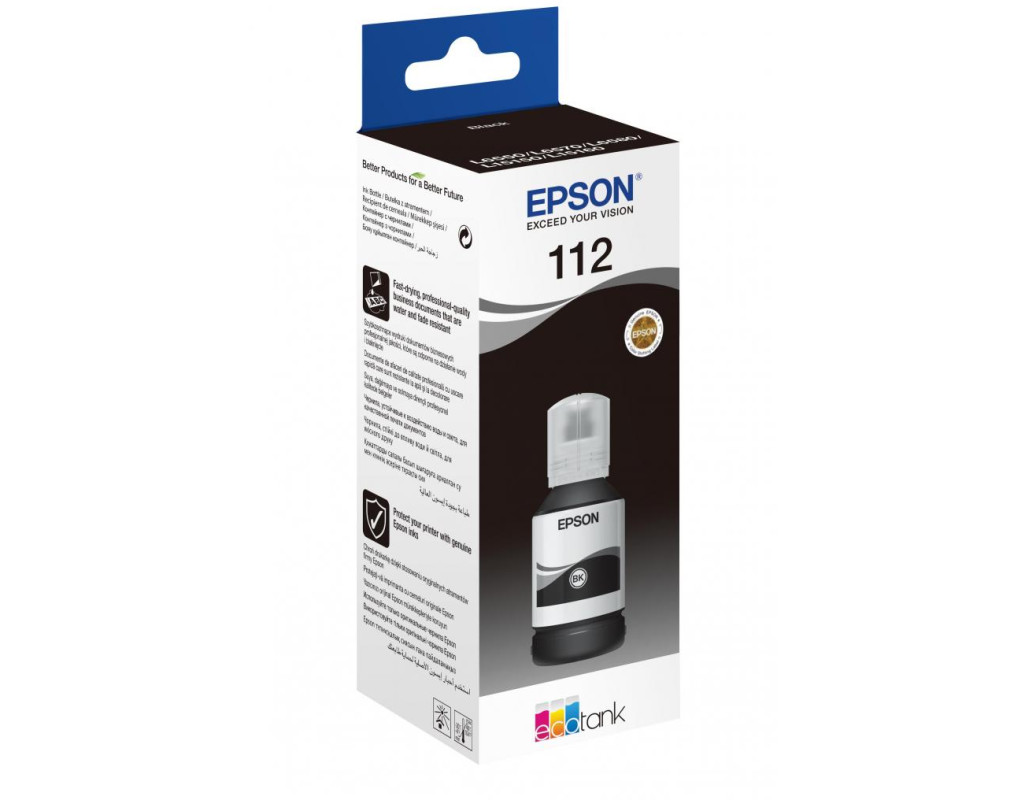 Контейнер с чернилами Epson 112 EcoTank Pigment Black ink (C13T06C14A)
