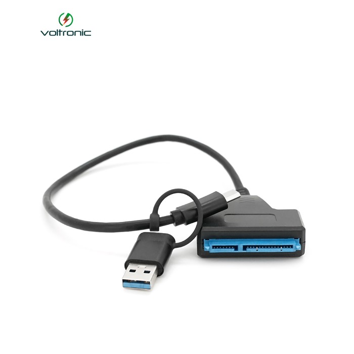 Кабель USB Type-C / USB 3.0 to SATA black 0.3m для HDD / SSD дисків