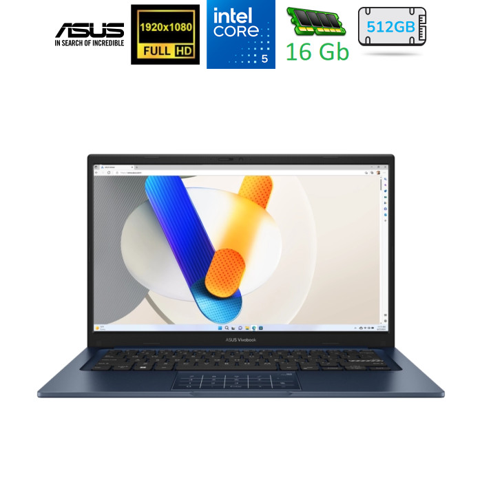 Ноутбук ASUS Vivobook 14 X1404VA-EB1525 (90NB13U1-M00LH0)