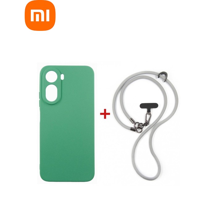 Чехол для мобильного телефона Dengos Case + Cross-body Strap Xiaomi Redmi A7 Pro Mint+Grey (DG-KM-CCRB-53)
