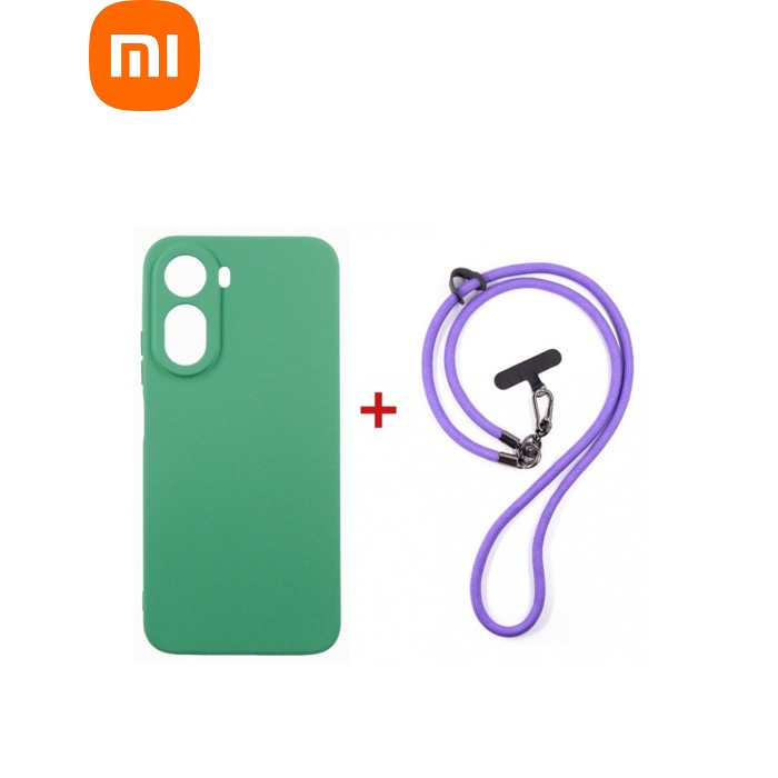Чехол для мобильного телефона Dengos Case + Cross-body Strap Xiaomi Redmi A7 Pro Mint+Purple (DG-KM-CCRB-54)