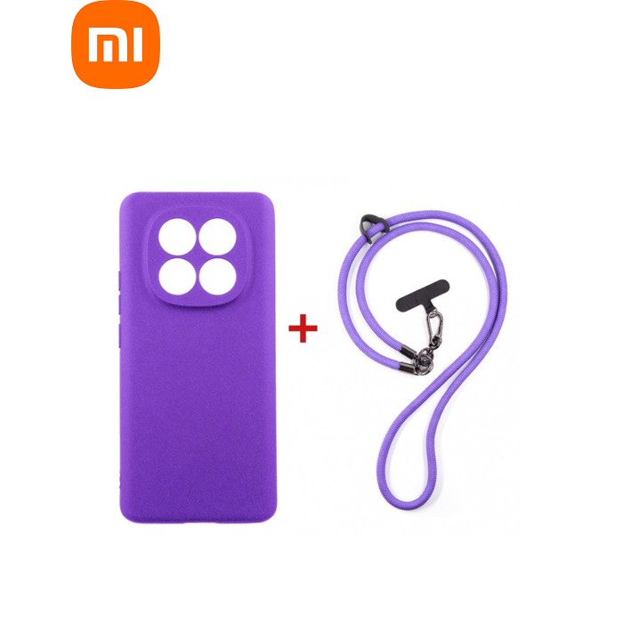 Чохол до мобільного телефона Dengos Case + Cross-body Strap Xiaomi Redmi Note 15 Purple+Purple (DG-KM-CCRB-36)