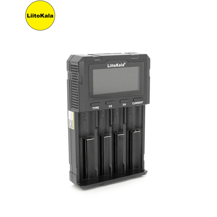 ЗУ універсальне Liitokala Lii-KU4, 4 канали, LCD display, підтримує Li-ion, Ni-Mh / Li-ion / HV / LiFePo4, USB QC, Box