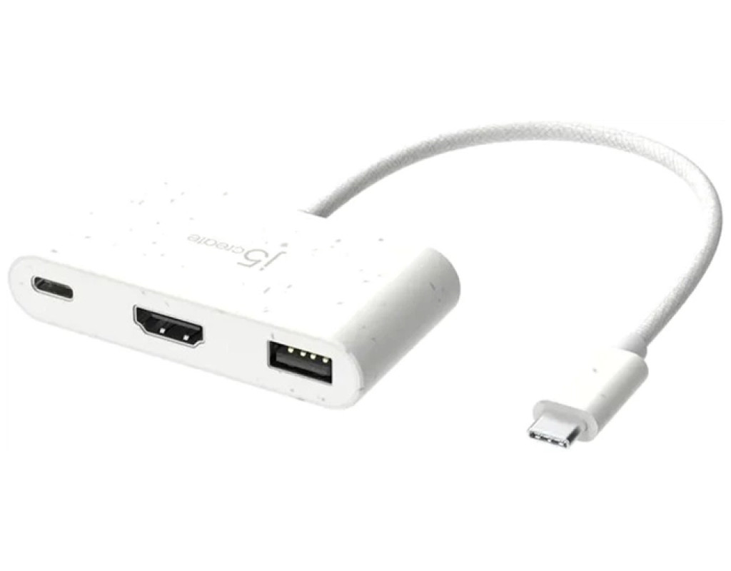 Концентратор J5create USB-C 3-in-1 1xHDMI + 1xUSB 3.2 + 1xUSB-C PD100W black (JCA379EW-N)