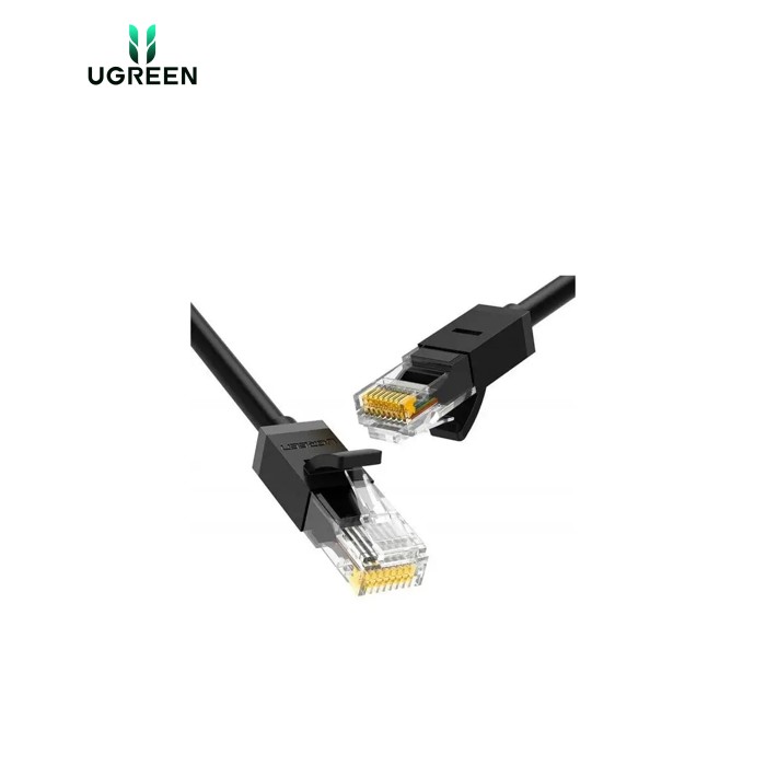 Патч-корд 1.5м, U/UTP Cat 6 CCA Lan Cable NW102 Black Ugreen (60545)