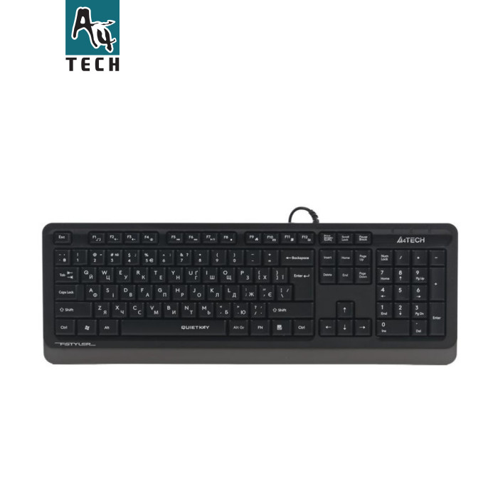Клавиатура A4Tech FK10Q USB UA Grey (4711421003452)