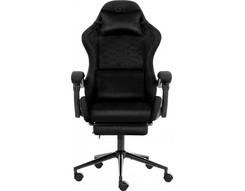 Крісло ігрове GT Racer X-2338 Black (X-2338 Fabric Black/Black Suede)