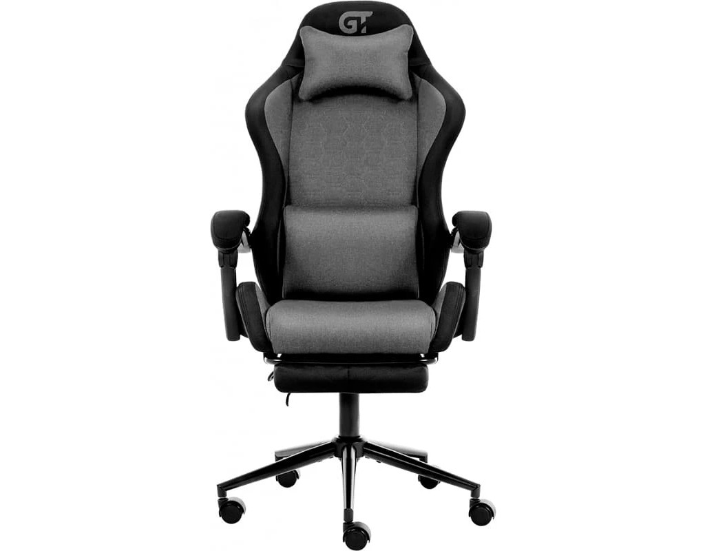 Крісло ігрове GT Racer X-2338 Gray/Black (X-2338 Fabric Gray/Black)