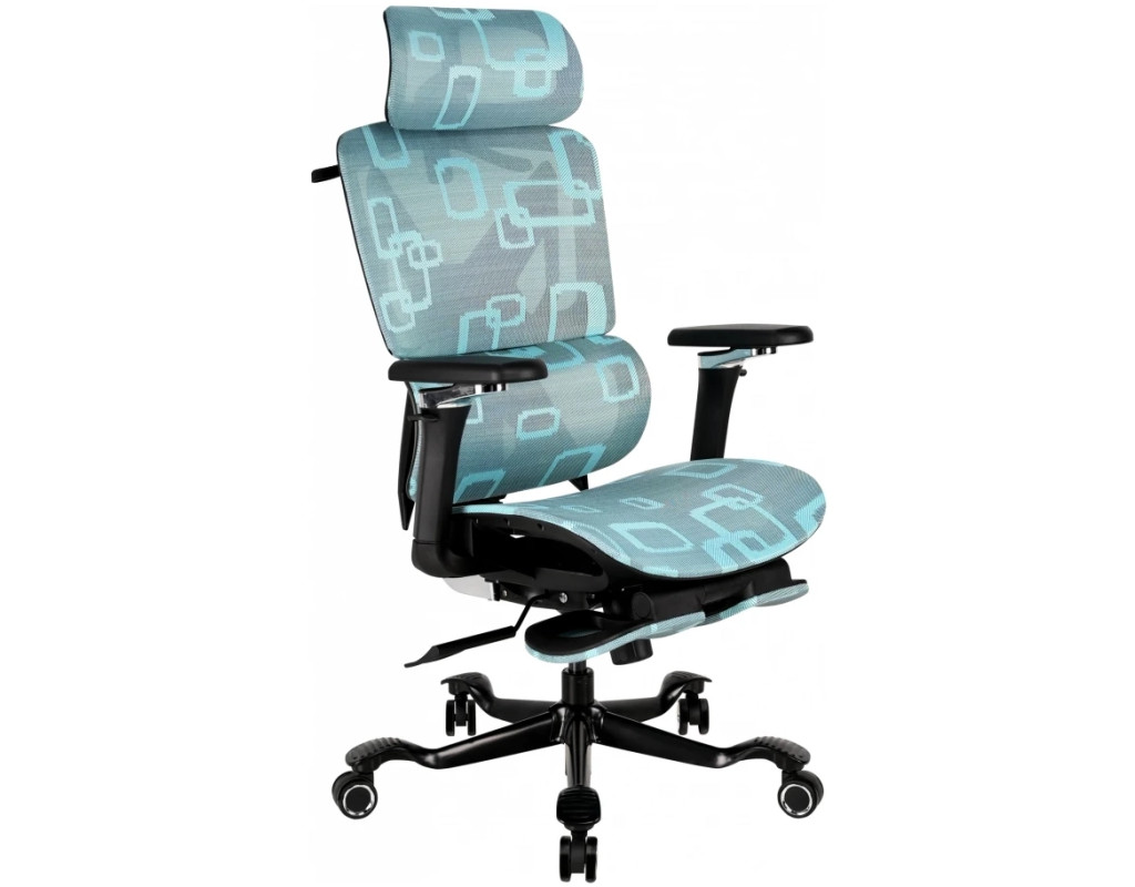 Кресло игровое GT Racer X-900 Black/Gray/Blue