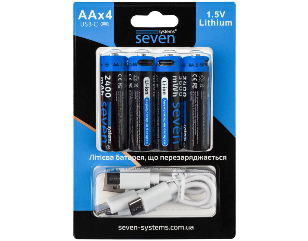 Аккумулятор SEVEN Systems SEVENAA1.5VLi-ion4