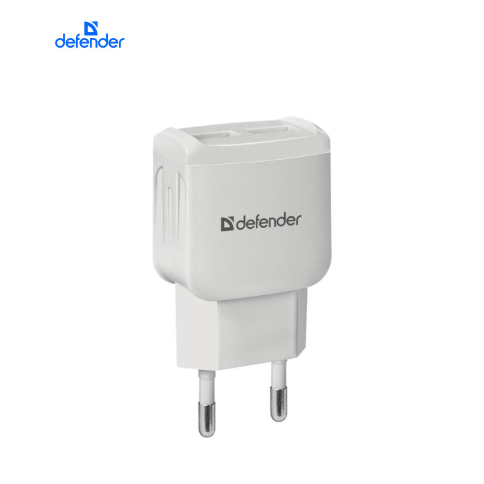 Зарядное устройство Defender UPA-22 white, 2xUSB, 2.1A (83580)