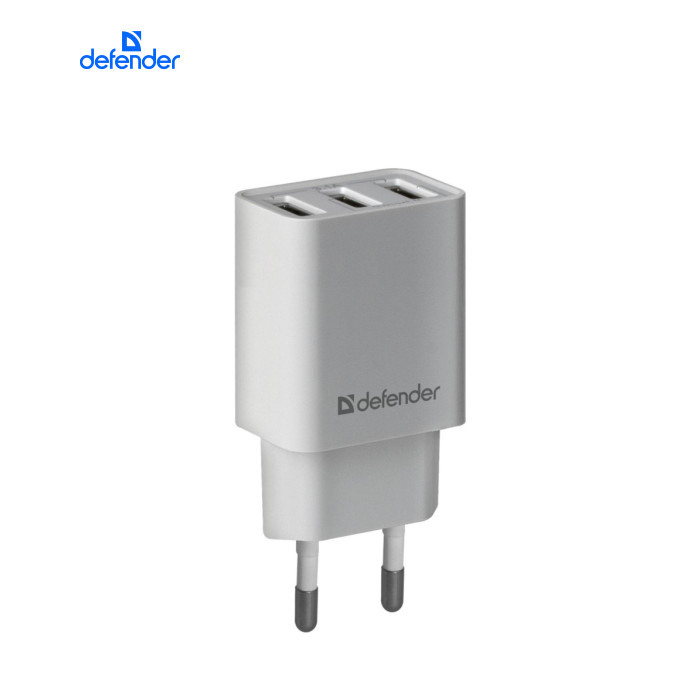 Зарядное устройство Defender UPA-31 white, 3xUSB, 5V / 3.1A (83587)
