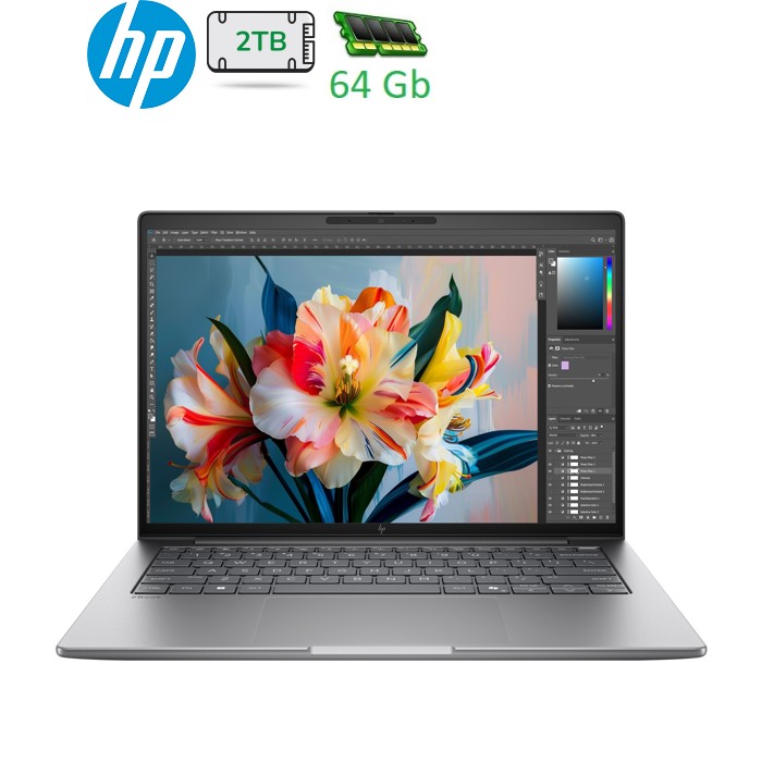 HP ZBook 8 G2i 14" WQXGA IPS, 500n/UX9-388H (5.1)/64Gb/SSD2Tb/Intel Arc/FPS/Підсв/DOS