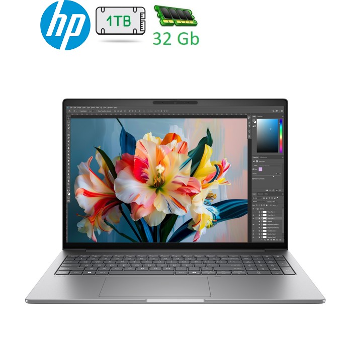HP ZBook 8 G2i 16" WQUXGA IPS, 500n/UX9-388H (5.1)/32Gb/SSD1Tb/Intel Arc/FPS/Підсв/DOS