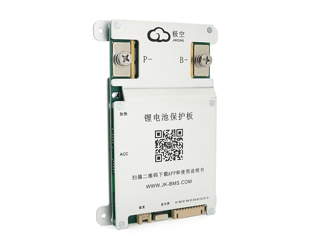 BMS плата JK-B1A8S10P Li-Ion / LiFePo4 / LTO 4S-8S, 100A, CAN / RS485, 0.3m&Omega;, Bluetooth, Ballance 1A, підігрів + кнопка